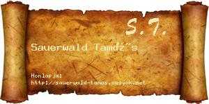 Sauerwald Tamás névjegykártya