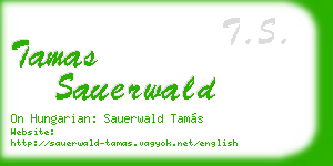 tamas sauerwald business card